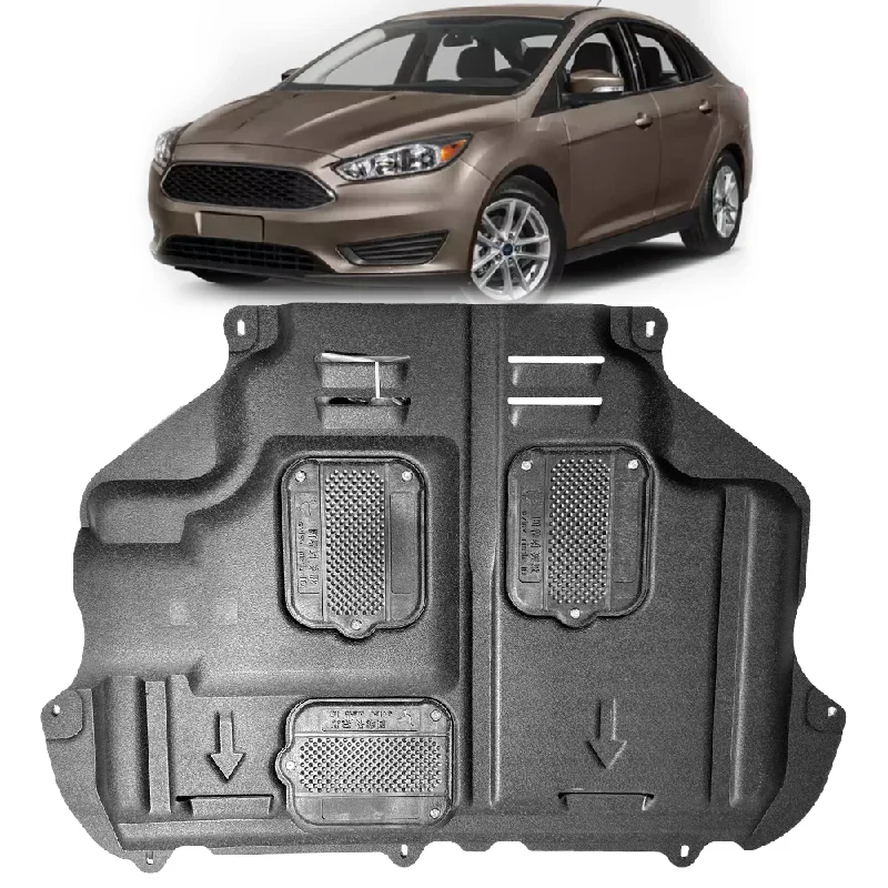 

For Ford Focus 2012-2018 Under Engine Guard Board Splash Shield Mud Fender Plate Cover Black Car Mudflap Mudapron Mudguard