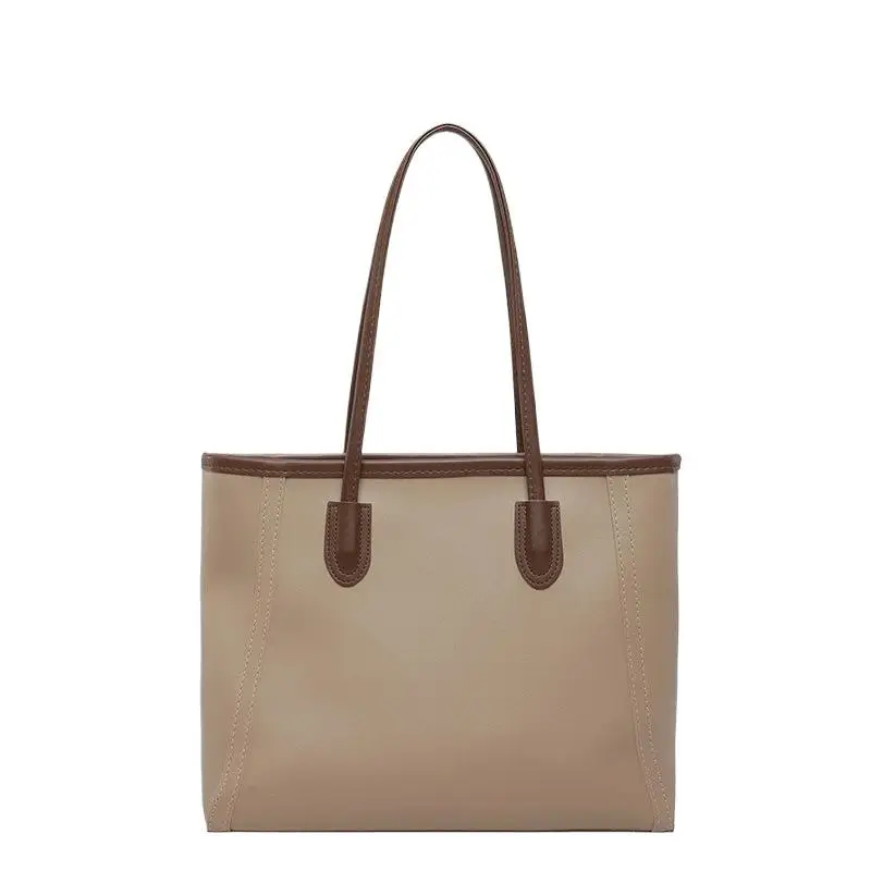 Damen Große Kapazität Pendler-Tragetasche PU-Leder Vielseitige Einfache Schultertasche – Detail 6