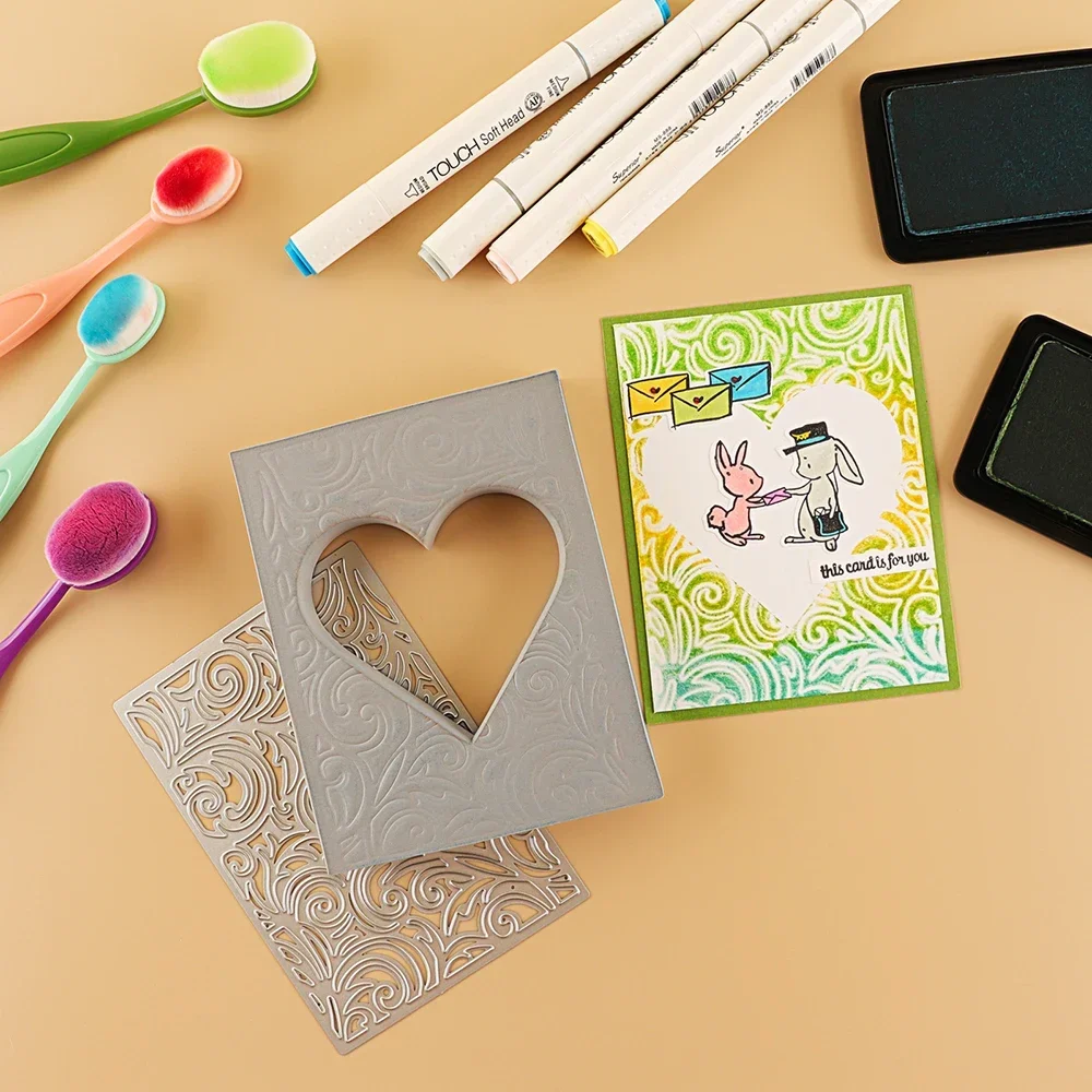

Love Heart Cut Stamping Foam Reusable Moldable Foam Blocks for DIY Scrapbooking Backgrounds Card Fronts Making Embossing Crafts