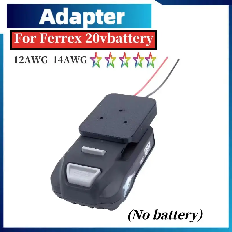 Imagem -02 - Conversor Adaptador de Bateria para Ferrex 20v para Faça Você Mesmo Diy Brinquedo Conector de Bicicleta Apenas Adaptador 14aw