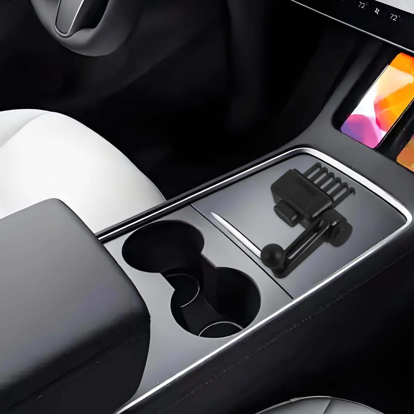 

Car Navigation Phone Holder Durable Plastic Dashboard Mount Secure Driving Compact Design Mobile Phone Stand Car Dashboard Base