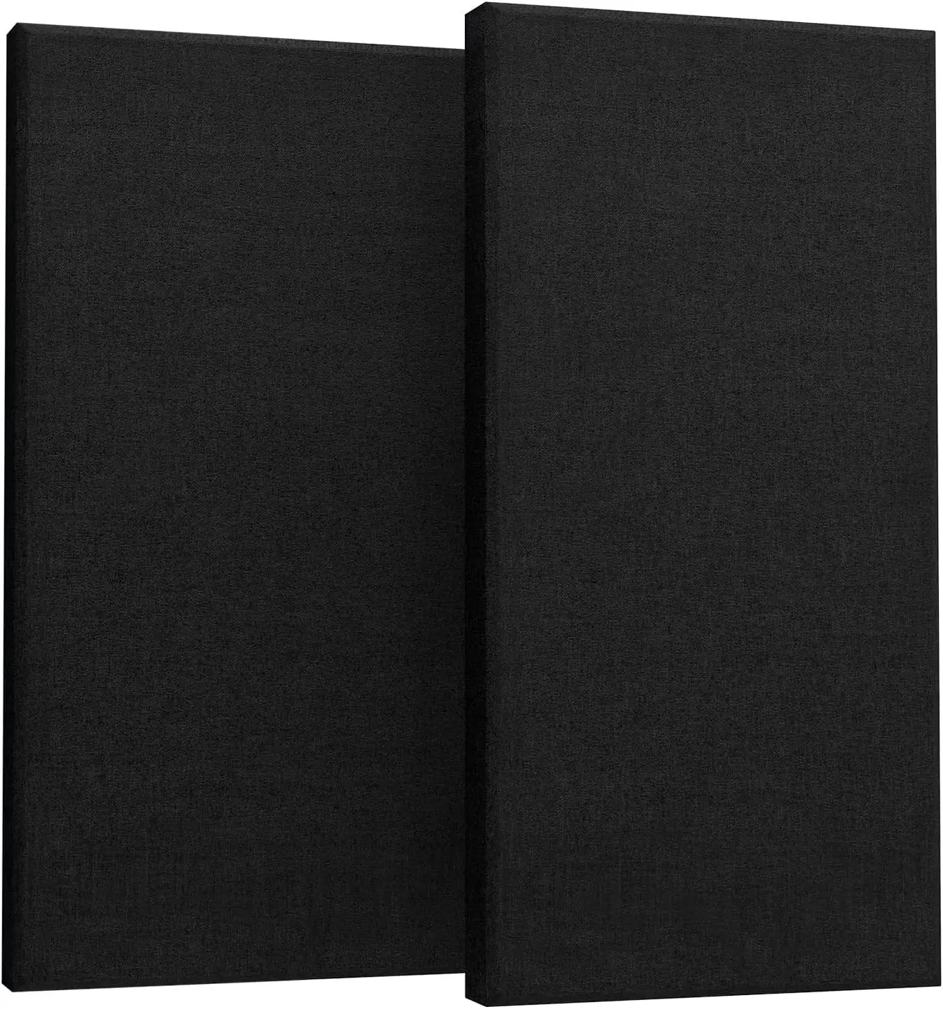 

2-Pack Acoustic Panels 47.2x23.6x2 Inches Fiberglass Soundproof Wall Panels for Studio Office Home Theater Black