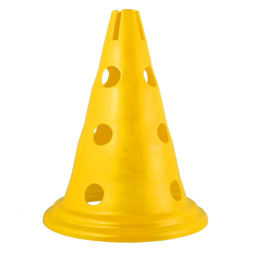5pcs Sport Soccer Football Training Cone Safety Cones 30cm Yellow