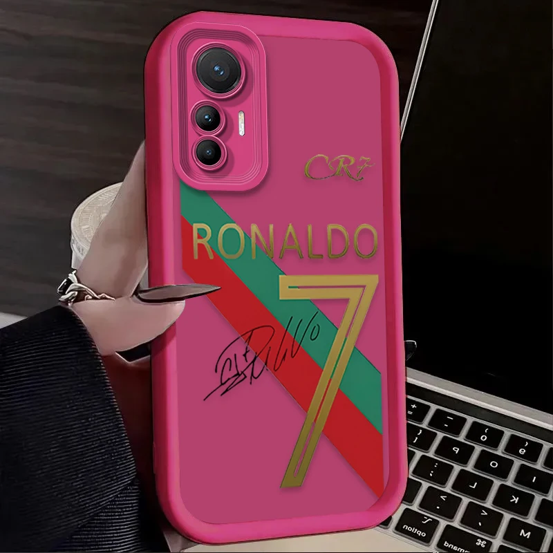 เคสโทรศัพท์ลาย M-messi C-cR7-R-Ronaldos สำหรับ Xiaomi Mi 15 Ultra 14 13 12 12S 12X 11 Lite 5G NE 13T 12T 11T 14T Pro  วัสดุซิลิโคน