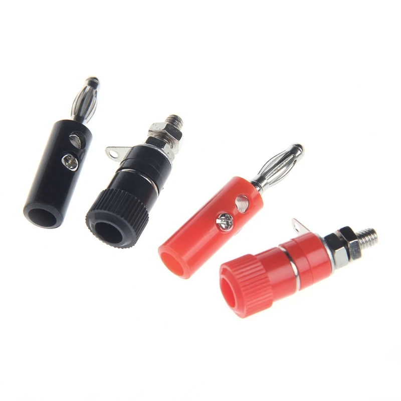 573A 10 Đôi Đen Đỏ 4Mm Liên Kết Bài Loa Nhà Chuối Cắm Ổ Cắm Con