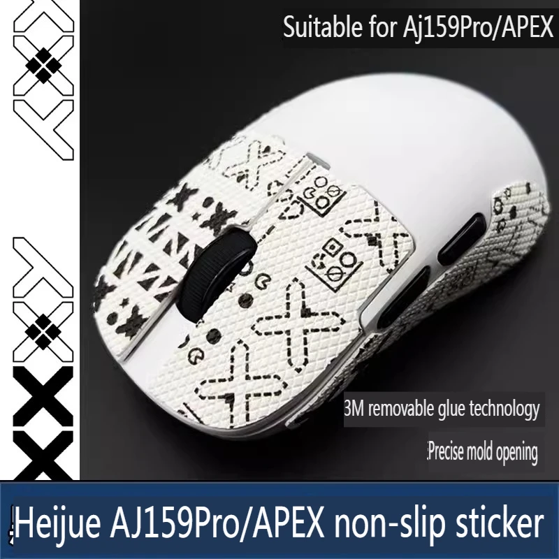 Stiker Anti selip Mouse, 1 Set stiker Mouse Anti selip untuk Ajazz AJ159/ AJ159 PRO/ AJ159 APEX Anti selip