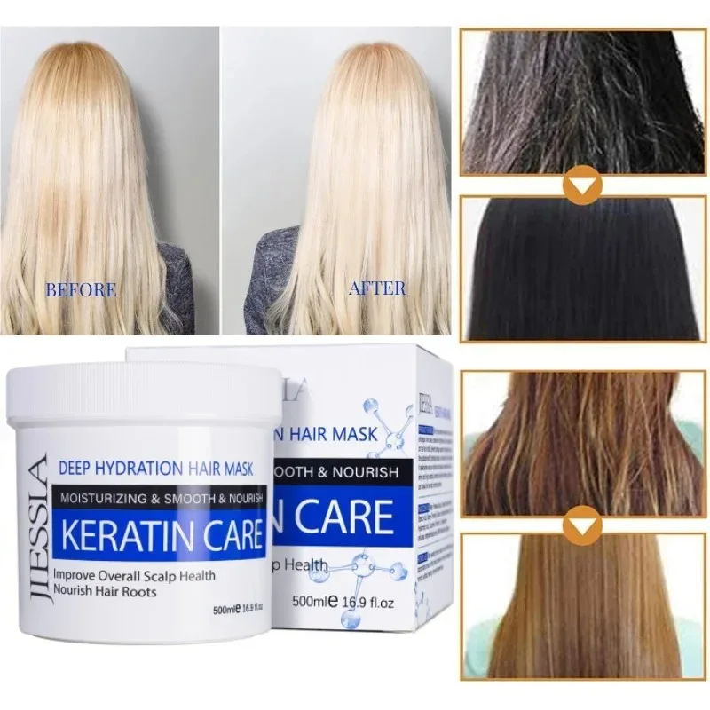 Keratin Repair Hair Mask Moisturizing Conditioning Repair Treatment Dry and Damaged Hair Lmprove Scalp Health Nourish Hair Roots