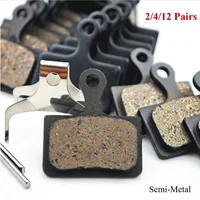 Pastillas de freno de disco semimetálicas para bicicleta de carretera, 2/4/12 pares, para Shimano XTR M9100, DEORE XT M8110, DURA-ACE R9150, ULTEGRA R8050, 105 R7000