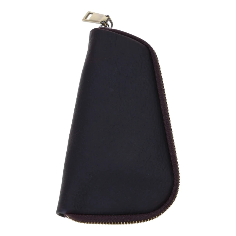 

Genuine Leather Pipe Bag Easy Preserve and Carry Retro Leather Small Zipper Case Drop shipping