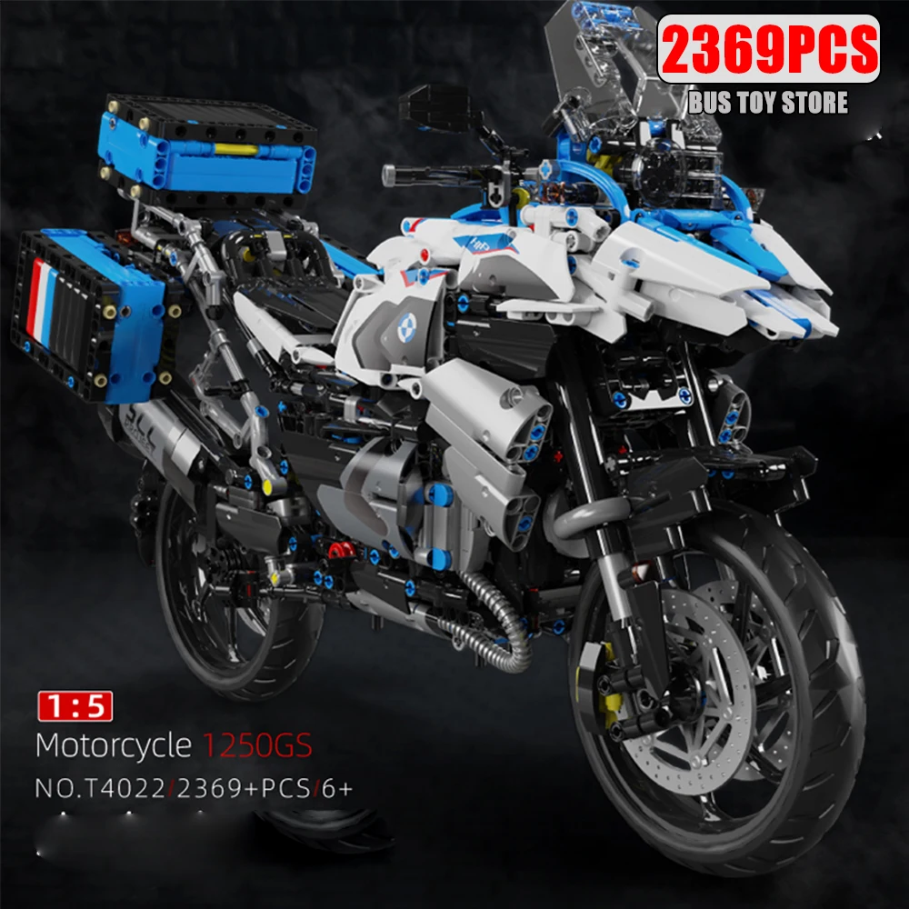 1:5 haute technologie MOC ville sport course rapide moto Locomotive Moc brique modèle blocs de construction pour garçons cadeaux jouets