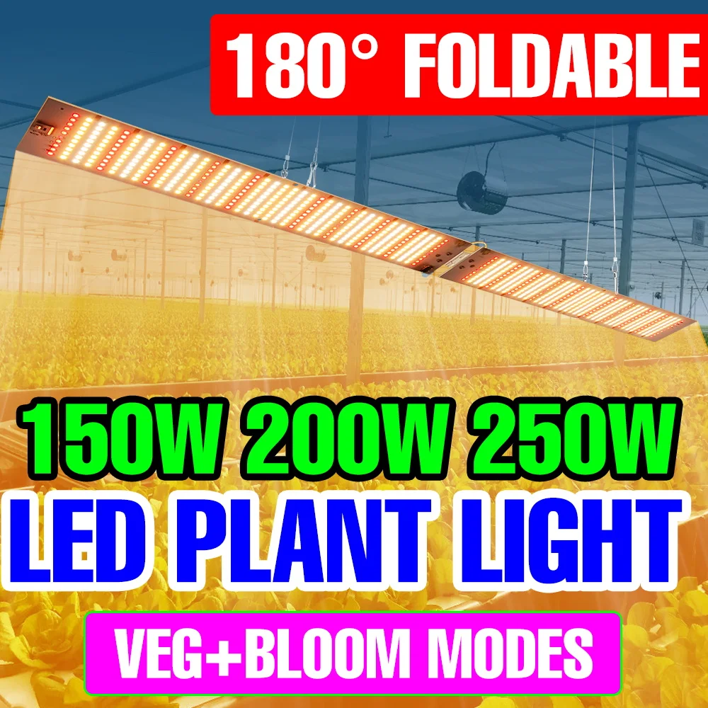 

250W LED Full Spectrum Plant Growth Lights Quantum Board Greenhouse Tent Fill Lamp Succulent Cactus Flowers Cultivation Lighting