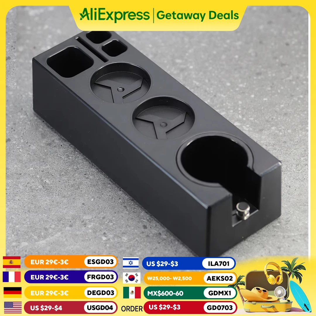 

51-58mm ABS Coffee Filter Tamper Holder Coffee Knock Box Espresso Tamper Mat Stand Cafe Tools Coffee Accessories for Barista