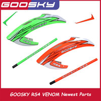 Goosky LEGEND Venom RS4 Vertical Fin Set Green Orange New Parts Canopy Tail Boom for RC Helicopter
