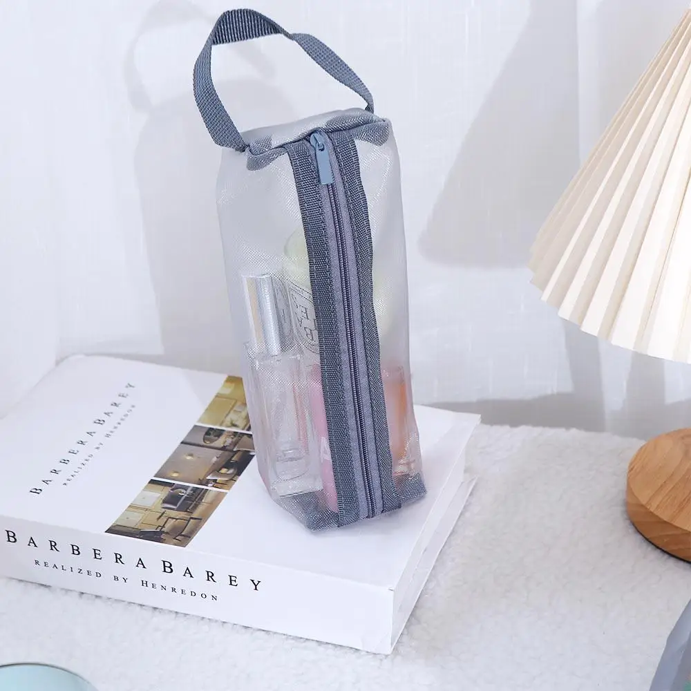 Bag Fashion Handbag Student Stationery Bag Mesh Korean Storage Bag Women Cosmetic Bag Skin Care Storage Bag Zipper Makeup Bag