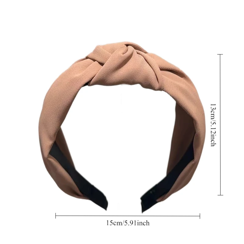 عصابة رأس بطبعة الفهد، إكسسوار شعر جديد بلون سادة، عقدة عالية الجمجمة، غطاء رأس من القماش القديم بحافة واسعة للنساء