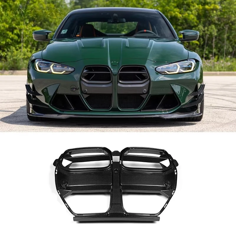 

High Quality Dry Carbon Fiber N Style Grille for G80 G81 M3 G82 G83 M4 Radiator Grilles Grill Double Kidney Bumper Splitter