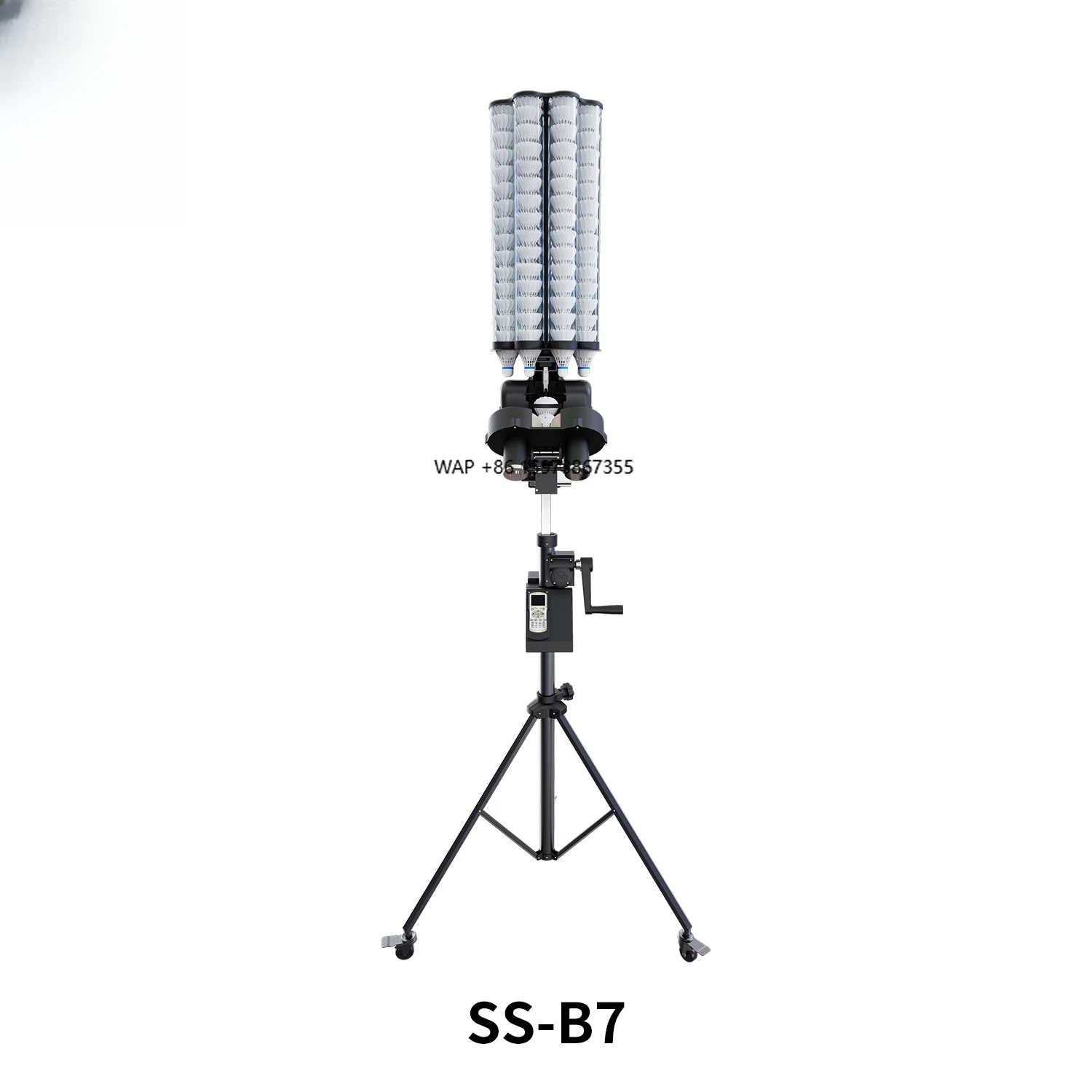 SHAREWELL B7 Badminton Serving Machine with Remote Control - Automatic Shuttlecock Launcher for Training