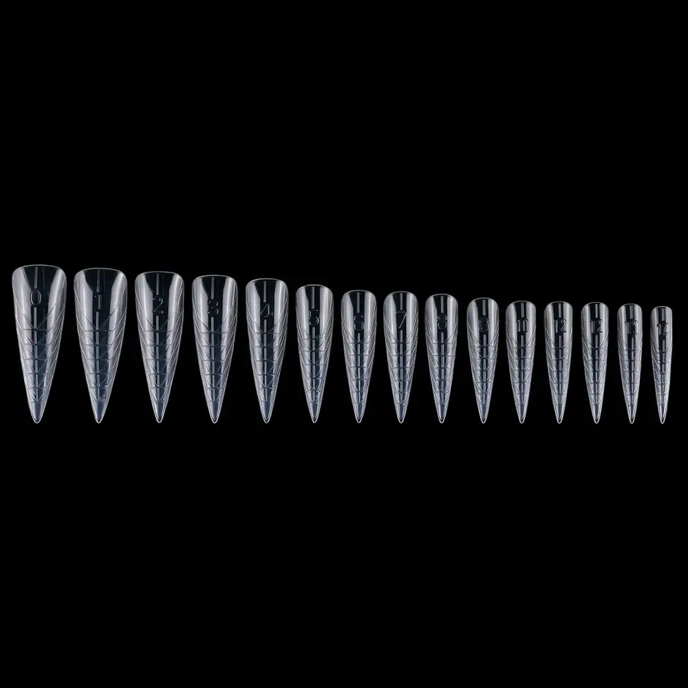 Professional Dual Nail Forms Extension Tips Clear Poly Gel Building Molds Manicure Accessories For Nail Art Design