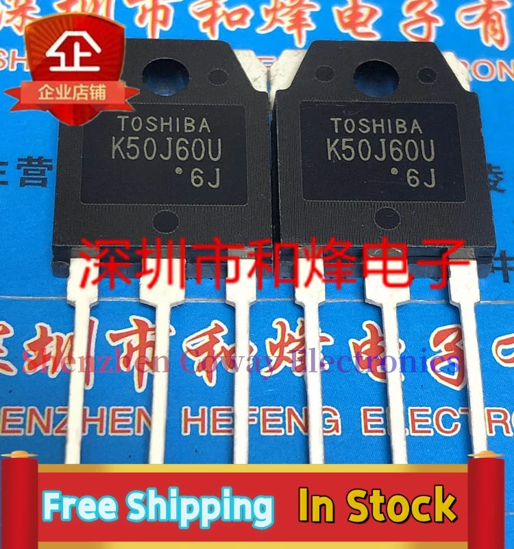 

10PCS-30PCS K50J60U TK50J60U TO-3P 600V 50A In Stock Fast Shipping