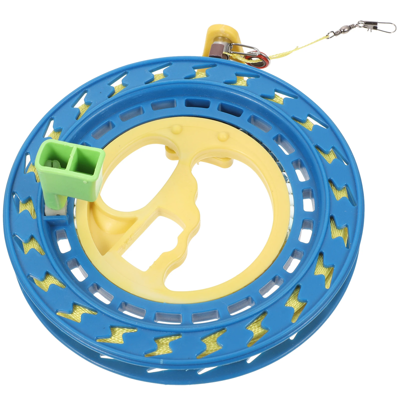 Linha de pipa de plástico carretel voando máquina de enrolamento de freio de mão trava de catraca criança