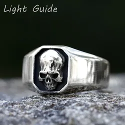 2022 NEW Men's 316L stainless-steel rings  Punk Rock Gothic skull ring for teens fashion Jewelry for gift free shipping