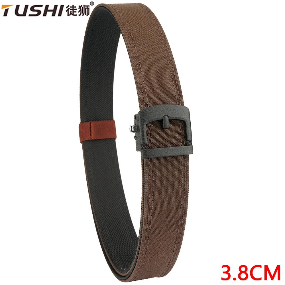 TUSHI Neuer robuster taktischer Gürtel für Herren, Metall-Automatikschnalle, IPSC-Waffengürtel, 1100D-Nylon, Militärgürtel, Outdoor-Sportgürtel für Herren