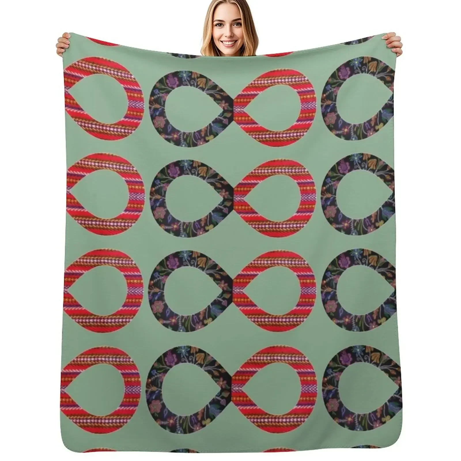 M??tis Infinity Throw Blanket Sofas Quilt Soft Big Thins Warm Decorative Beds Blankets