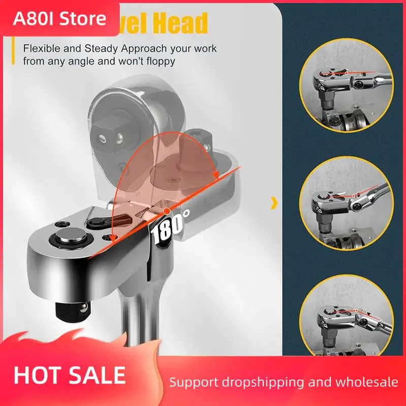 

A80I 6 PCS Labor-Saving Ratchet Rotatable Multi-Purpose Screwdriver Screwdriver Set Hardware Tool Combination Screwdriver