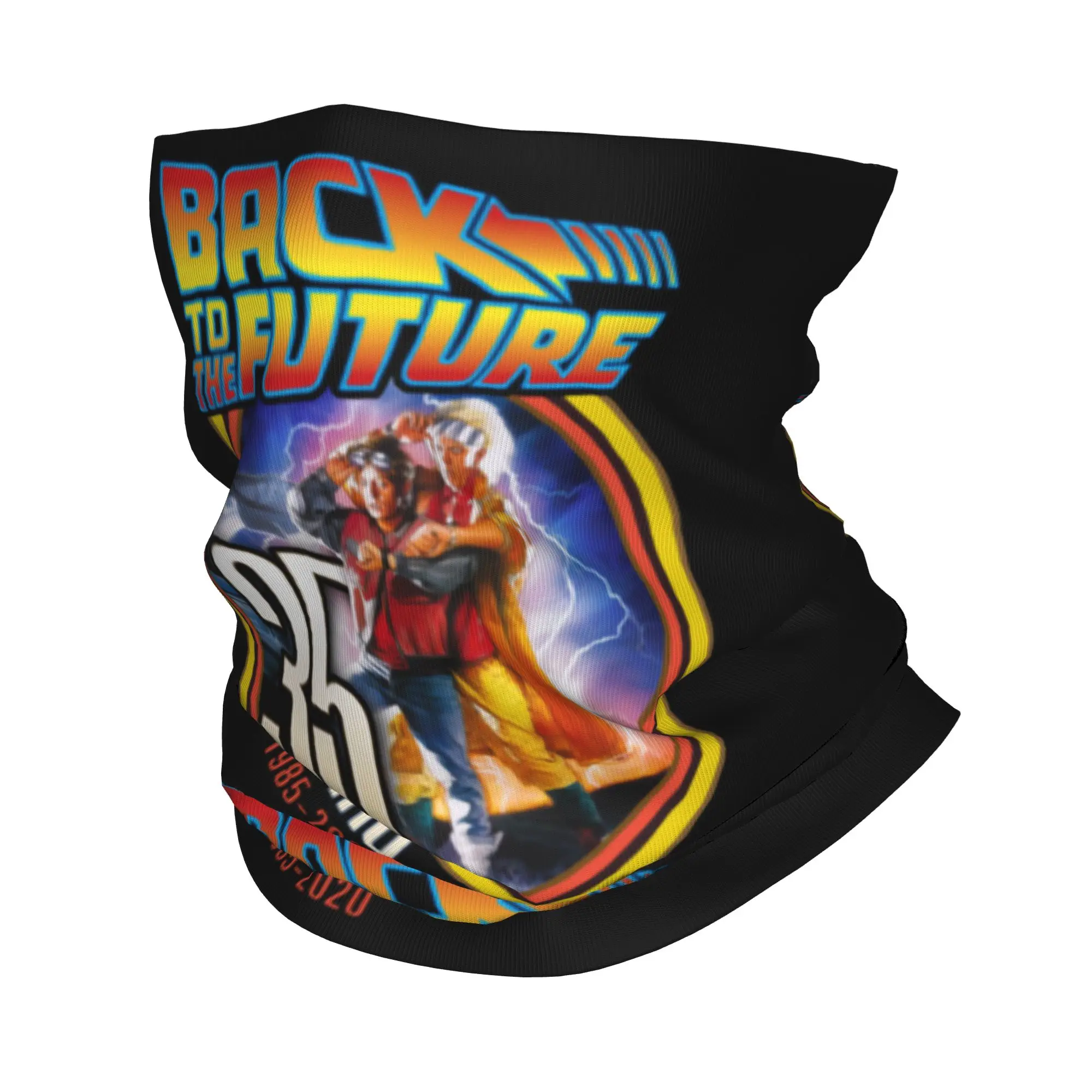 Movies Race Cars Back To The Future Bandana Neck Warmer Men Women Winter Ski Hiking Scarf Gaiter  Face Cover