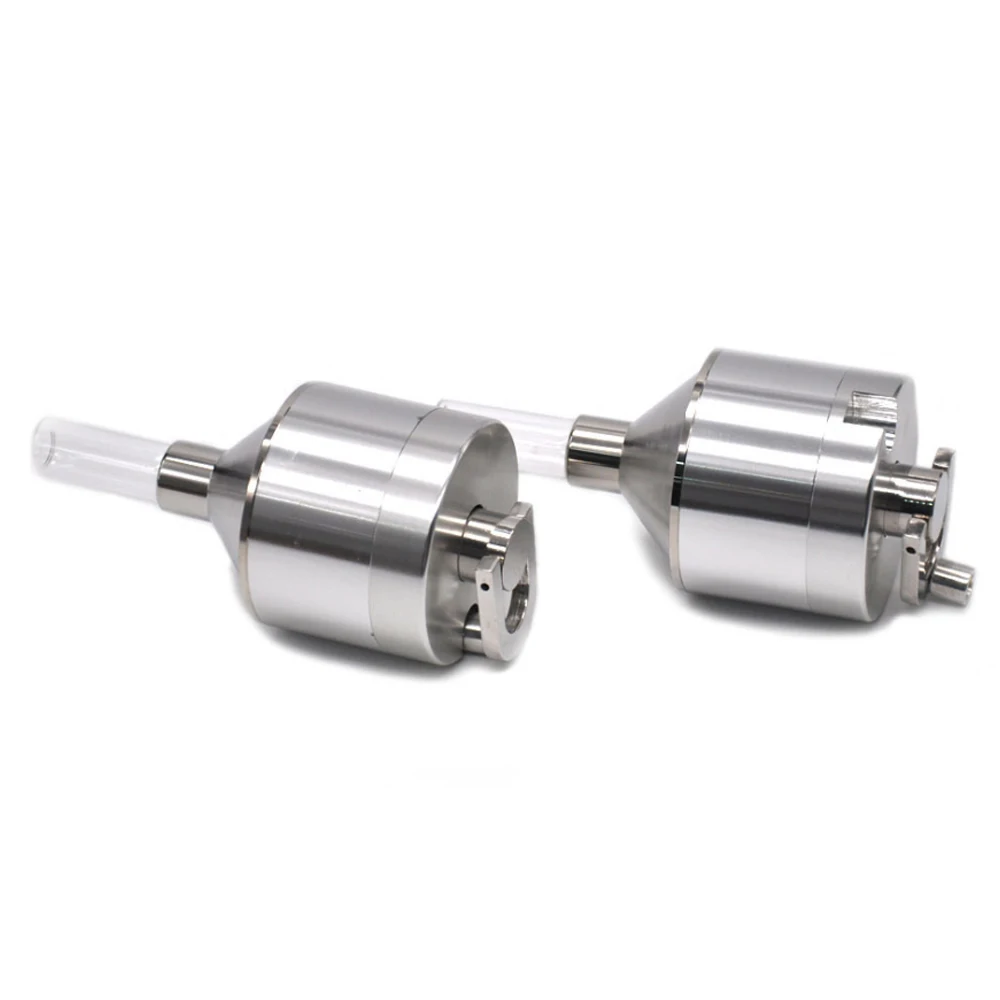 مطحنة معدنية 44/56 مللي متر حجم مطاحن التوابل مطحنة الفلفل مسحوق عشبي كسارة يدوية مع ملعقة زجاجة التدخين اكسسوارات #5