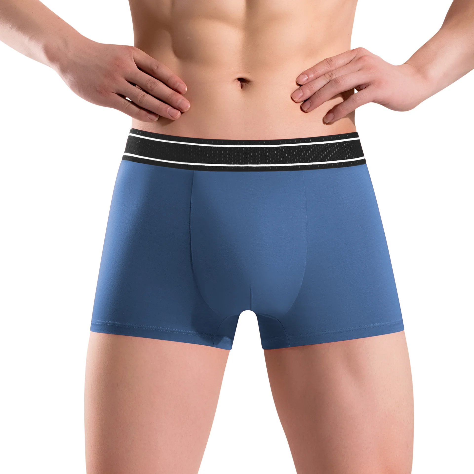 Large Size Sexy Men Underwear Modal Boxer Shorts Breathable Male Bullet Separation Pouch Underpants Trunks Cueca Calzoncillos