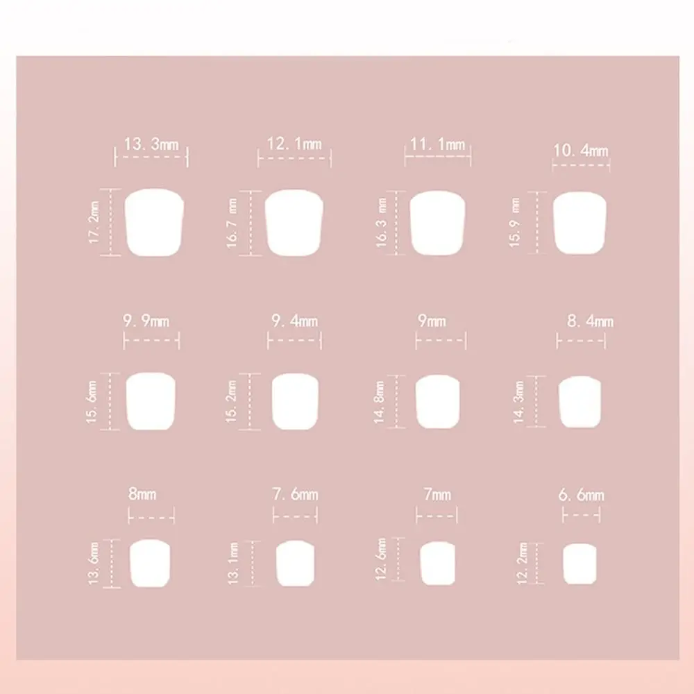 24 ชิ้นเล็บปลอมเล็บปลอมดอกไม้เล็บปลอมที่ถอดออกได้ปลายเล็บฝรั่งเศส DIY