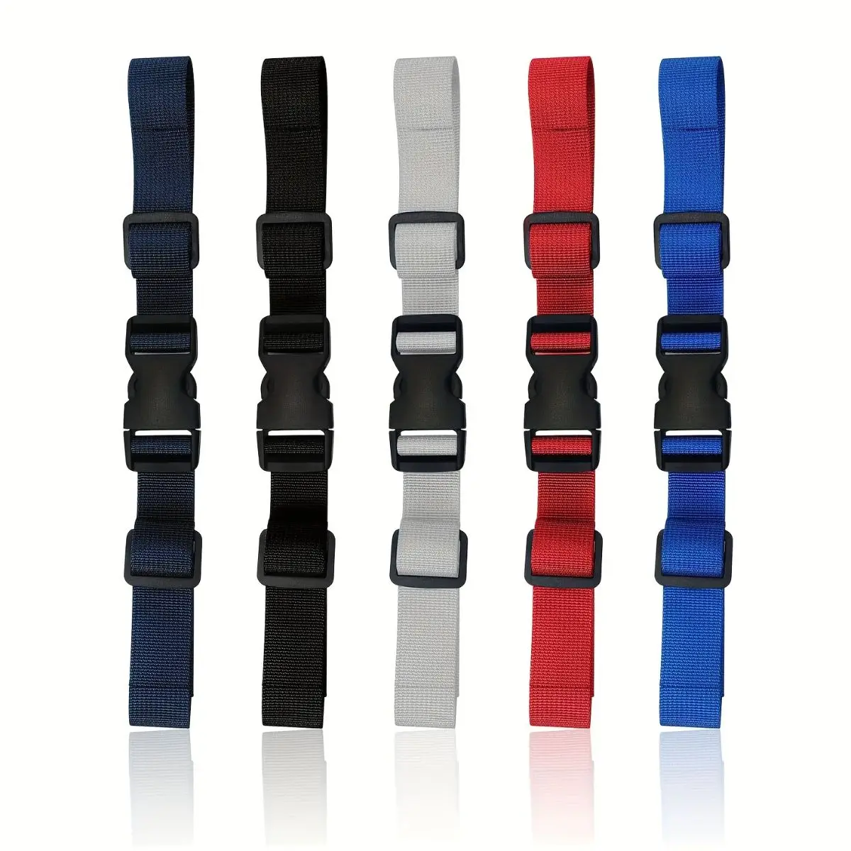 

Backpack Chest Strap Add on Elastic Backpack Sternum Strap Heavy Duty Adjustable Chest Belt with Quick Release Buckle