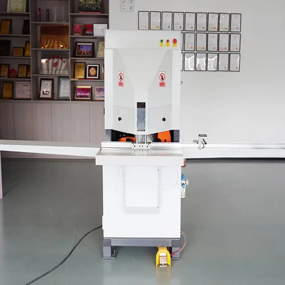 Aluminum Photo Frame Cutting Machine 45 Degree Double Saw Chopper Precision Mitre Cutter for Poster Framing Workshop