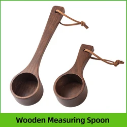 Measuring Wooden Spoon Coffee Bean Powder Black Walnut Measuring Spoon Beech Wooden Spoon Kitchen Measuring Tools