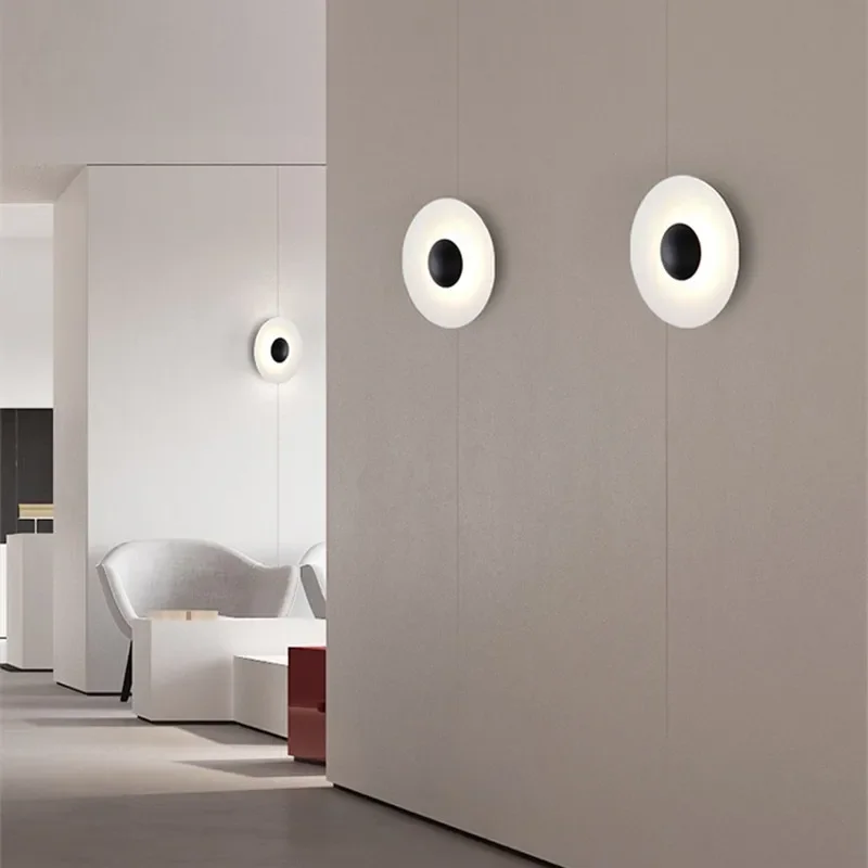 

‌Round Nordic Wall LED Lamp Modern Fashion Aluminum Wall Sconce New Design for Bedroom Creative Lighting Living Room Wall Light