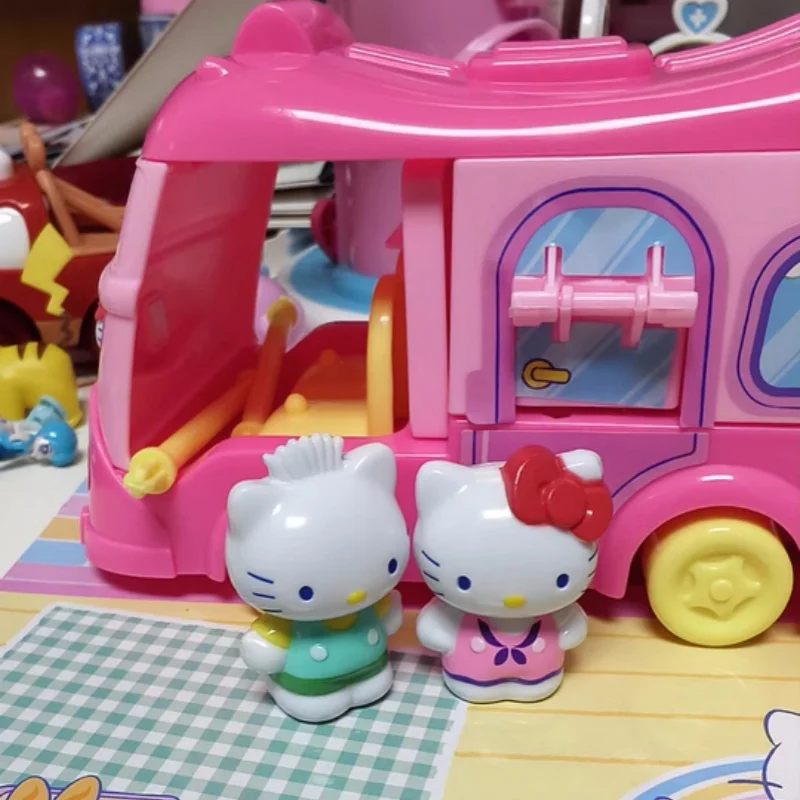 

In Stock Happy Camping Car Outdoor Camping Home Scene Anime Figures Set Ornament Assembly Toys Girls' Figure Play House Gifts