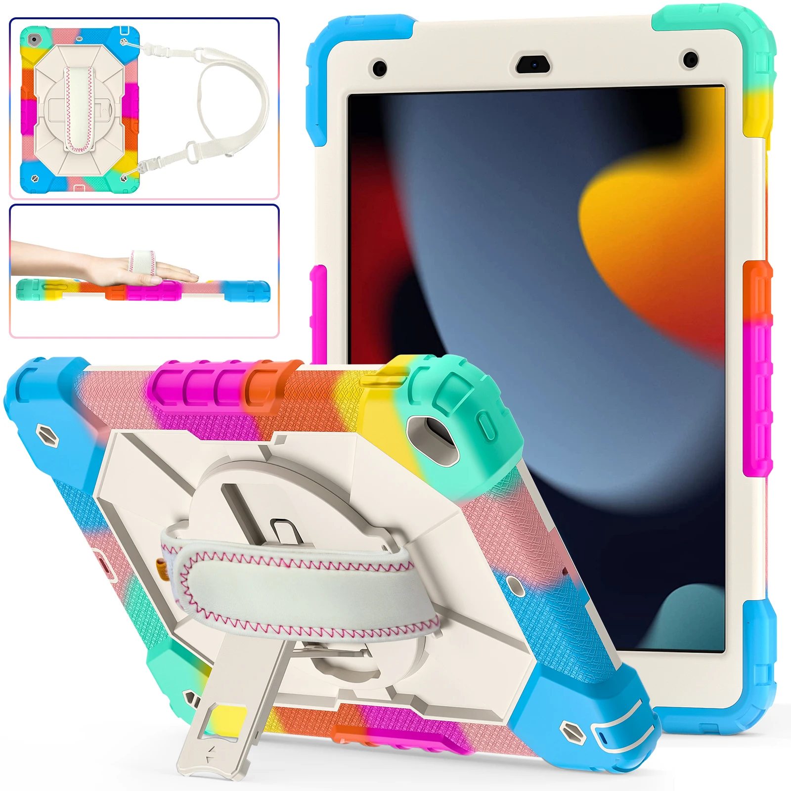 Rotating Case For iPad A16 2025 11th 10.9 2022 10th Air 5 4 2 Pro11 10.2 7th 8th 9th Pro 9.7 2017 2018 Mini A17Pro 6 Stand Cover
