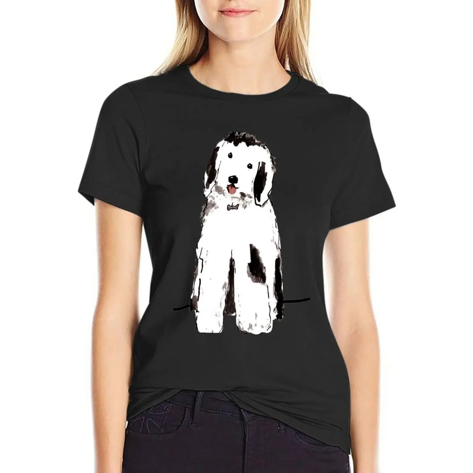 Old English Sheepdog T-Shirt graphics cute tops t-shirts for Women pack