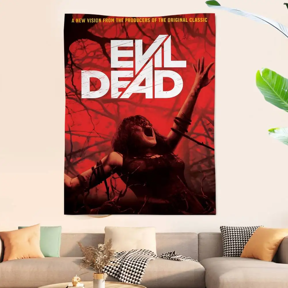 فيلم الرعب الكلاسيكي قماش الفن الشر الميت مطبوعة كبيرة قماش مزخرف جداري الجدار الشنق الديكور ديكور منزلي بطانية