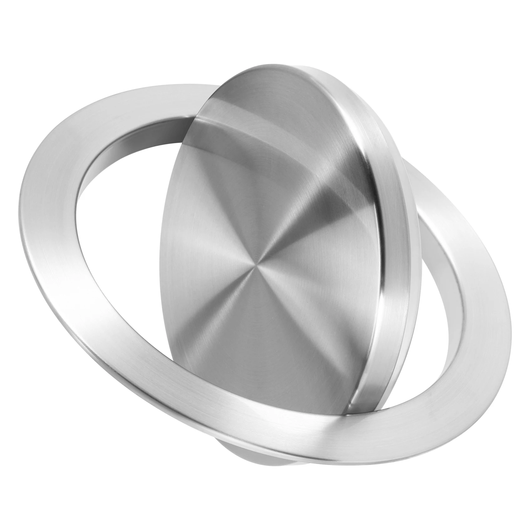 الفولاذ المقاوم للصدأ القمامة غطاء رفرف سلة المهملات غطاء فلوش المدمج في التوازن سوينغ رفرف غطاء القمامة لطاولة المطبخ العلوي D