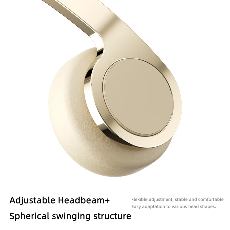 Nowe retro kompaktowe słuchawki nauszne Bluetooth idealne do zdjęć, bezprzewodowe słuchawki Bluetooth w kolorach makaroników. — zdjęcie produktu 6