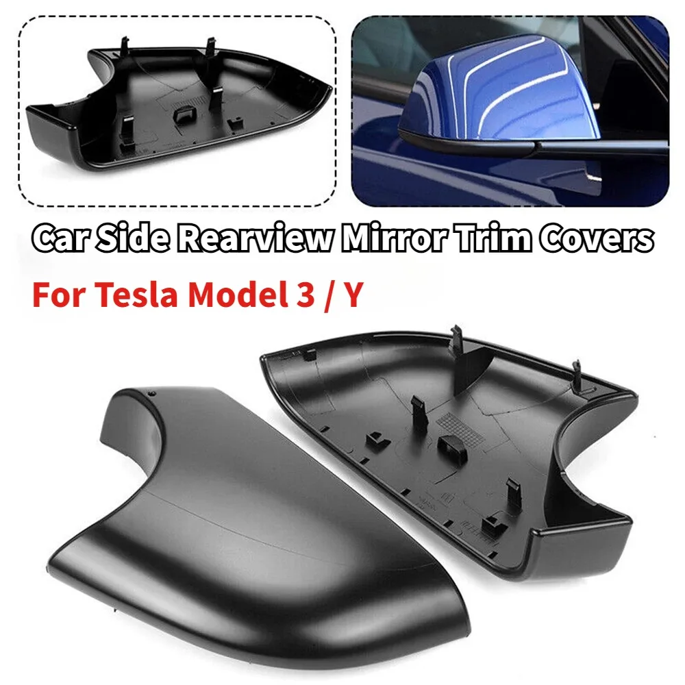 

For Tesla Model 3 / Y 2017-2024 Car Left Right Side Rearview Mirror Lower Base Trim Frame Bottom Cover Replacement