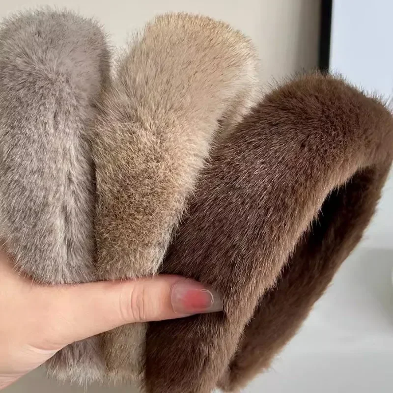 

Для женщин и девочек плюшевые расширенные утолщенные плюшевые губки для волос повязки на голову с мягкой подкладкой из искусственного меха мягкие пушистые обручи для волос