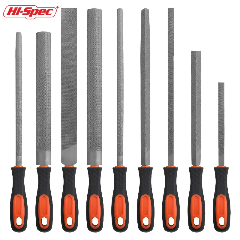 Premium Needle File Set - High-Carbon Steel Files with Non-Slip Ergonomic Handles for Precise Filing on Wood, Model, Hand Tool