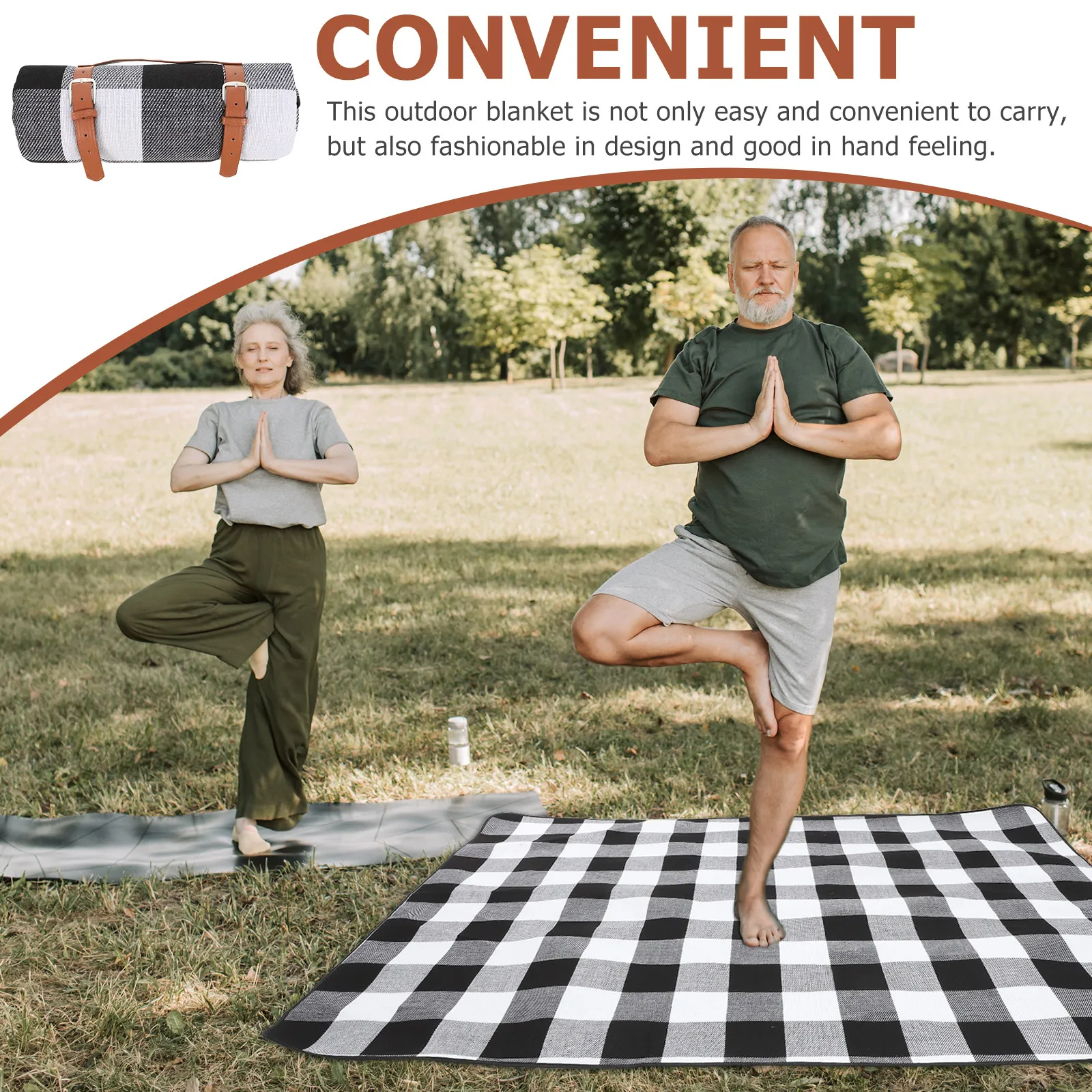 

Large Waterproof Foldable Outdoor Picnic Blanket Portable Mat Camping Beach Hiking Picnic Portable Waterproof Blanket
