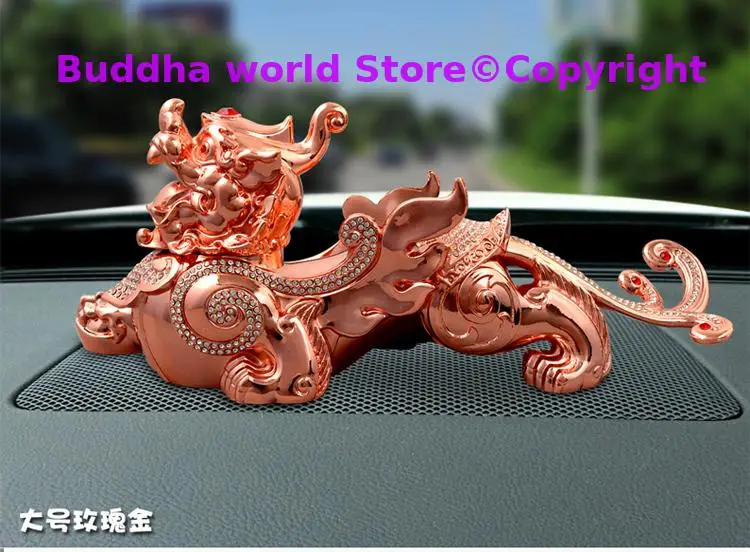 2025 OFFICE company SHOP CAR TOP Good Efficacious Talisman Money Drawing Diamonds GOOD LUCK dragon PI XIU FENG SHUI brass statue