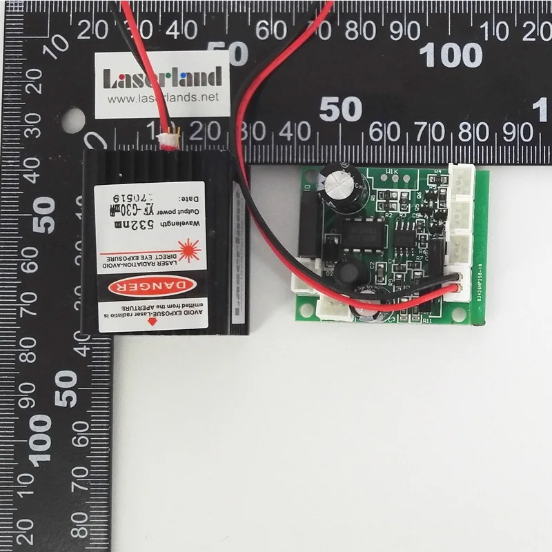 520nm 30mW Green Dot Laser Module Diode DC/AC 12V Stage Lighting TTL 0-5V