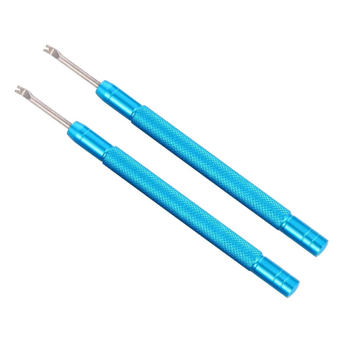 

2Pcs Watch Repair Tool Lever Puller Blue Easy Spring Bar Straps Insert Remove Durable Metal Handle Matte Design
