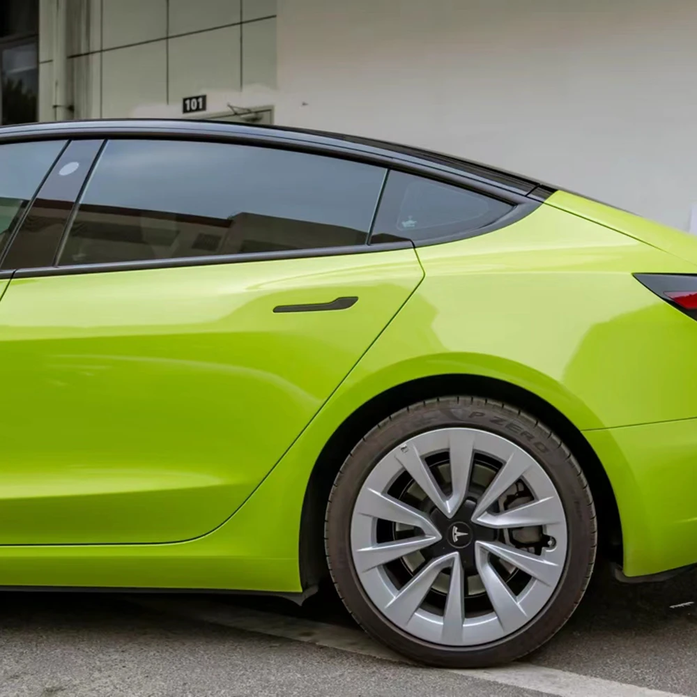 

Зеленая ПЭТ-подложка для салона автомобиля, виниловая пленка, глянцевый кристалл, PPF, наклейка для интерьера мотоцикла, украшение автомобиля